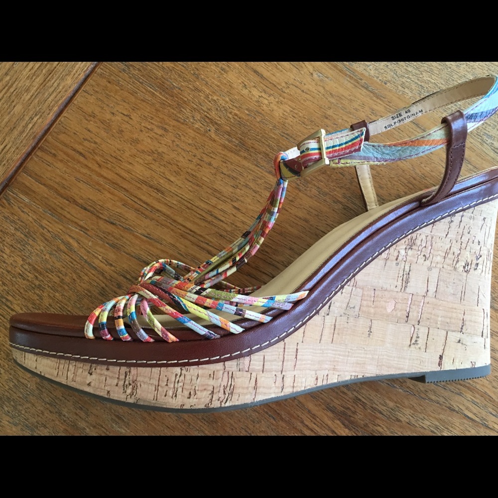 Paul Smith signature swirl wedges w dust bag